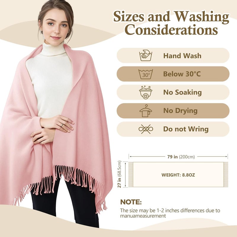AURUZA Shawls and Wraps for Evening Dresses, Soft Pashmina Shawls for Women, Pashmina Shawls for Wedding Party - Image 5